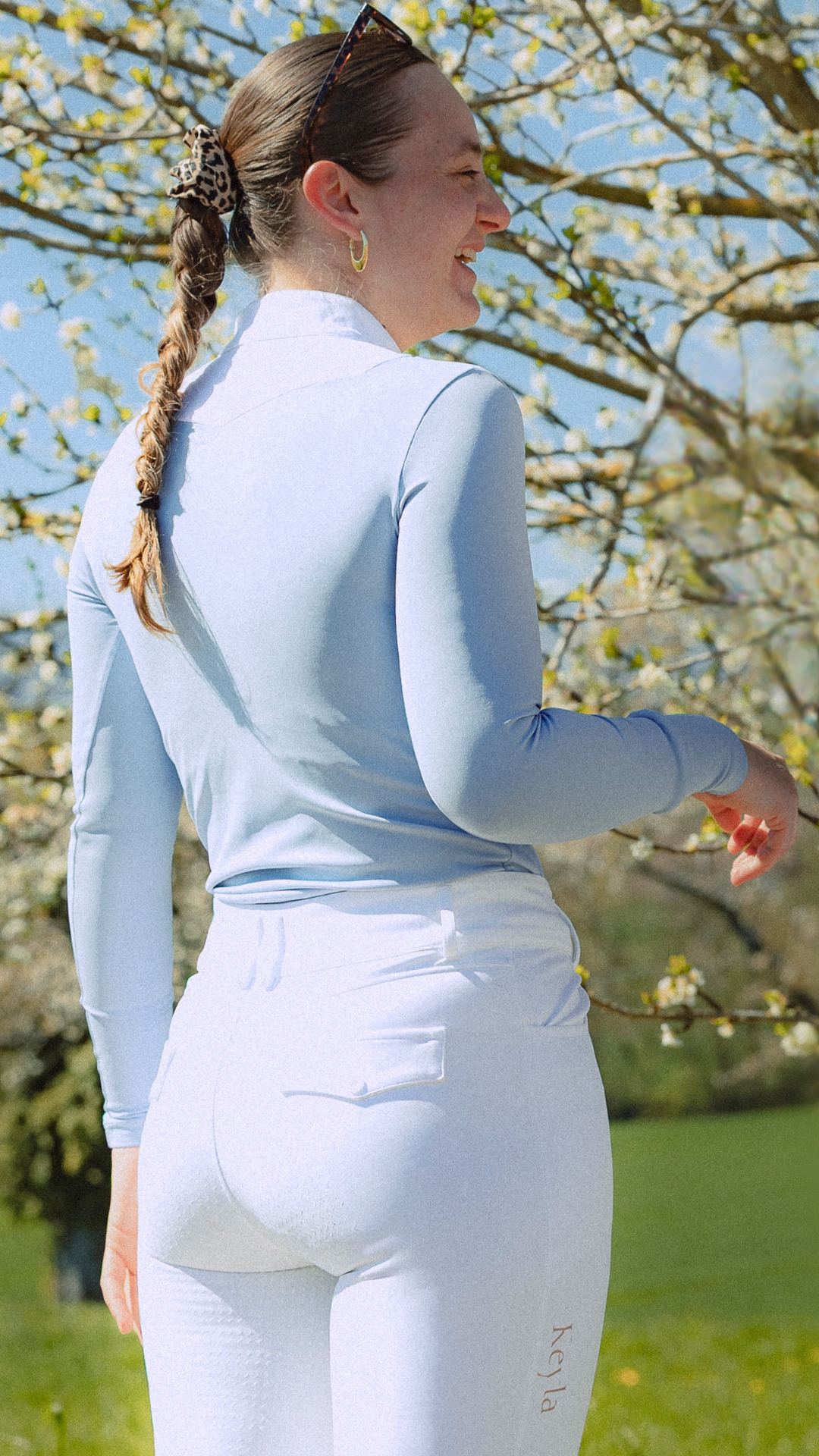 LILA -  CHEMISE DE CONCOURS MANCHES LONGUES BLEU