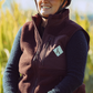 Gilet polaire unisex recyclée en bordeaux - Teddy Tala