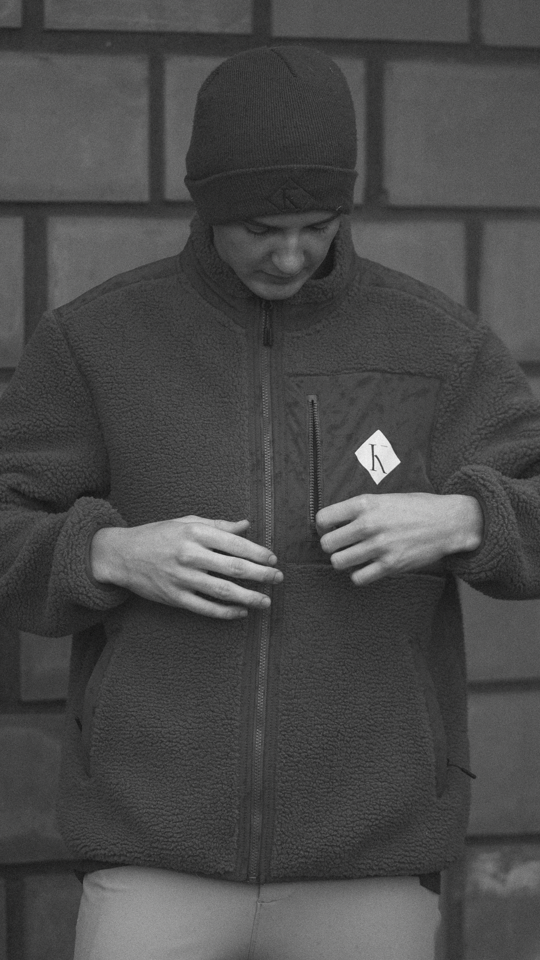 Veste unisex polaire recyclée en bordeaux - Teddy Tala