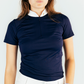 LUCKY - POLO DE CONCOURS MANCHES COURTES BLEU MARINE