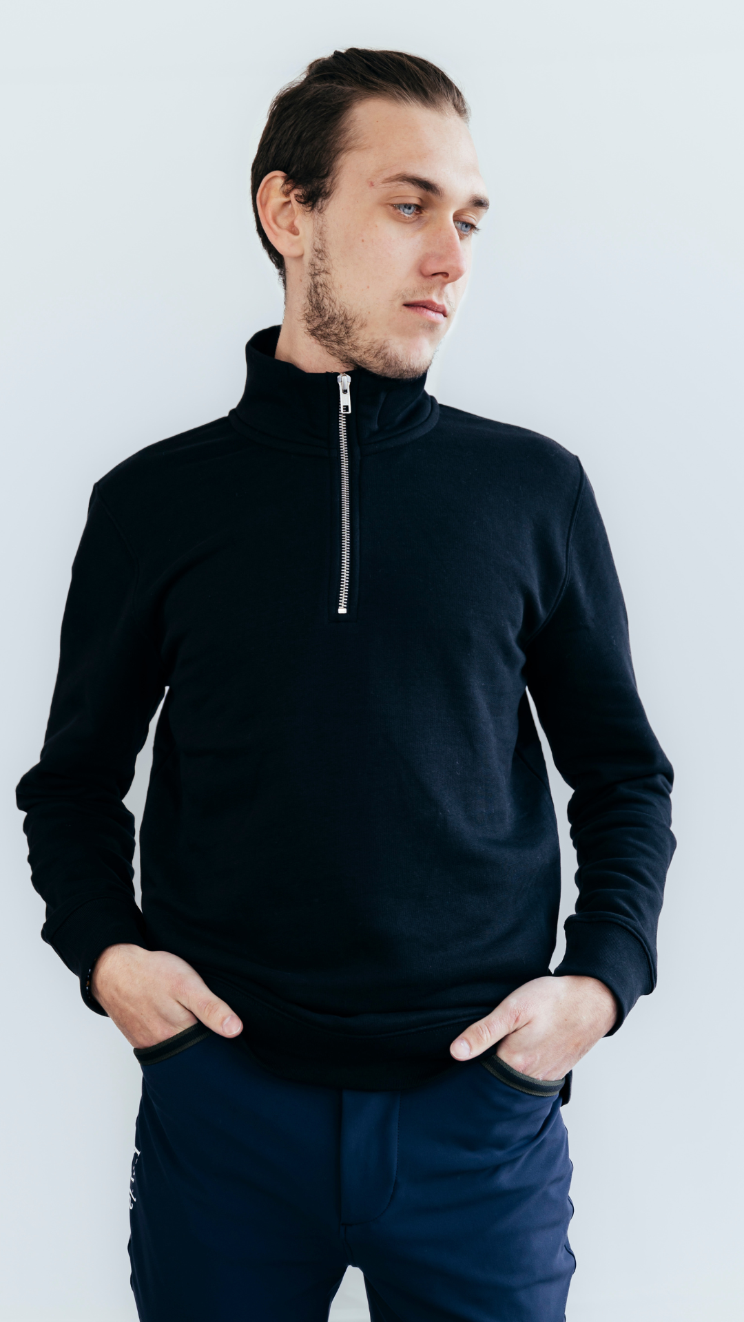 BARHAIM - SWEAT ZIP HOMME NOIR