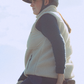 Gilet polaire unisex recyclée en beige - Teddy Tala