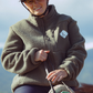 Veste unisex polaire recyclée en khaki - Teddy Tala