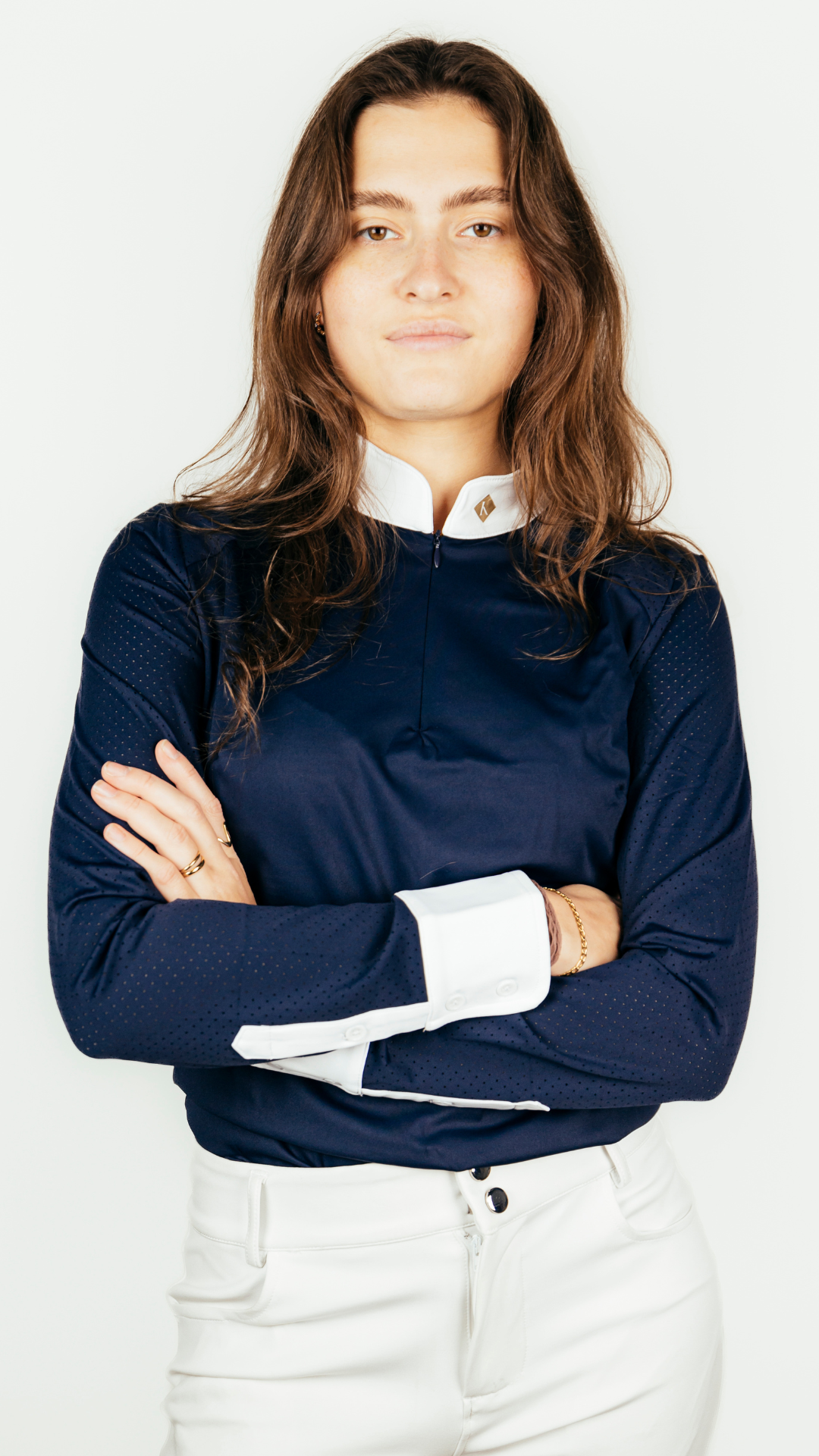 PIXIE - CHEMISE DE CONCOURS MANCHES LONGUES BLEU MARINE