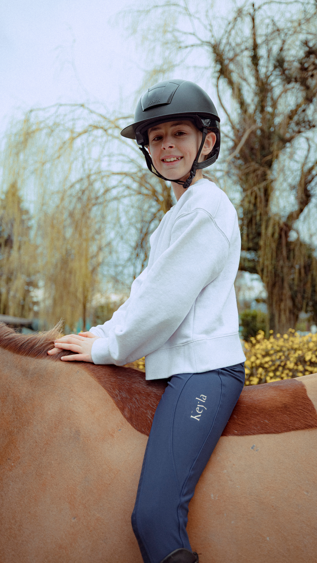 BILLIE YR - PANTALON BLEU MARINE