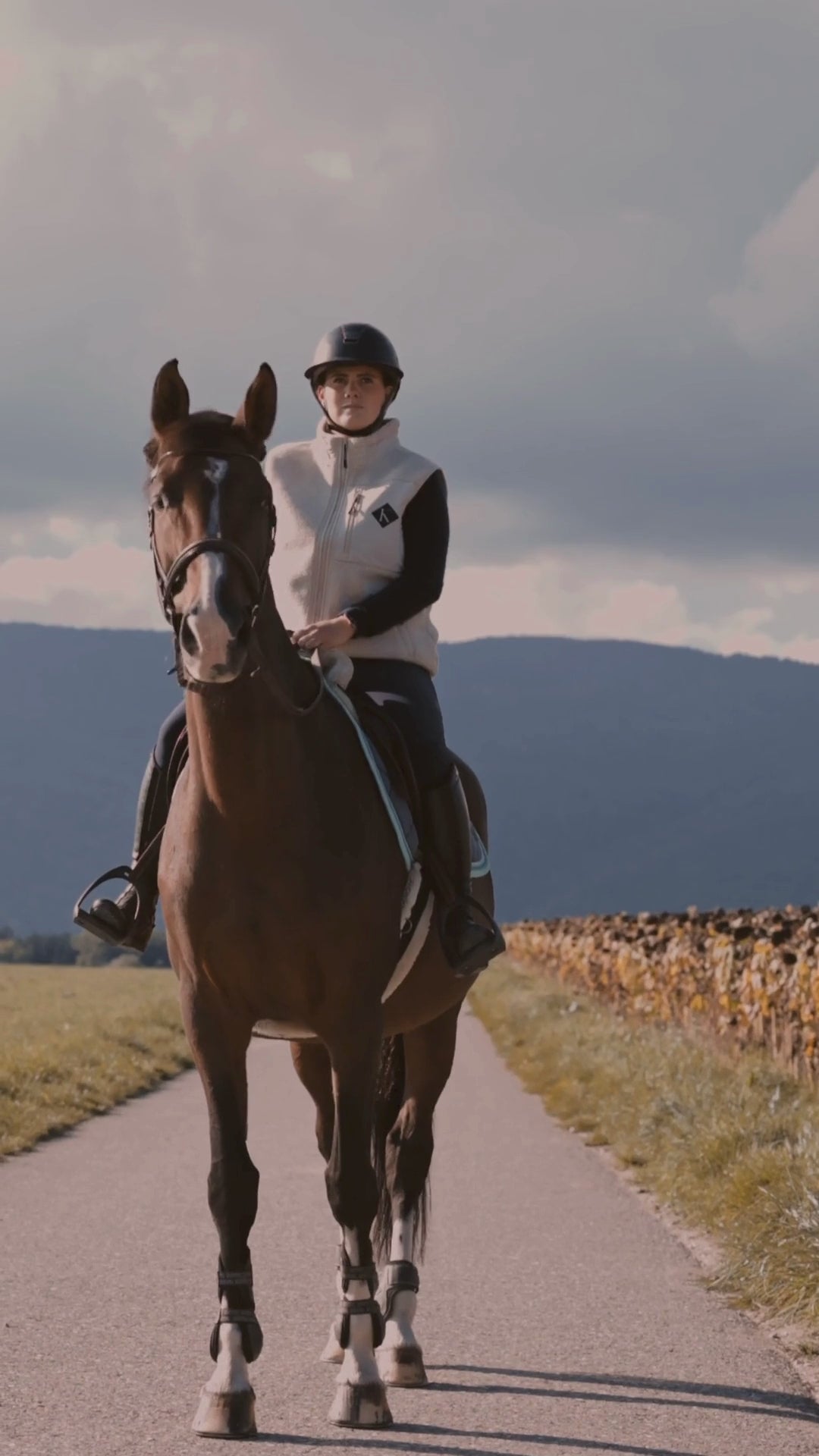 Gilet polaire unisex recyclée en beige - Teddy Tala